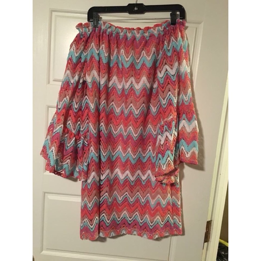 Karlie crochet off shoulder dress